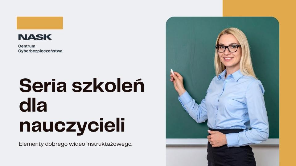 Już wkrótce kurs „Wizerunek nauczyciela w internecie”.